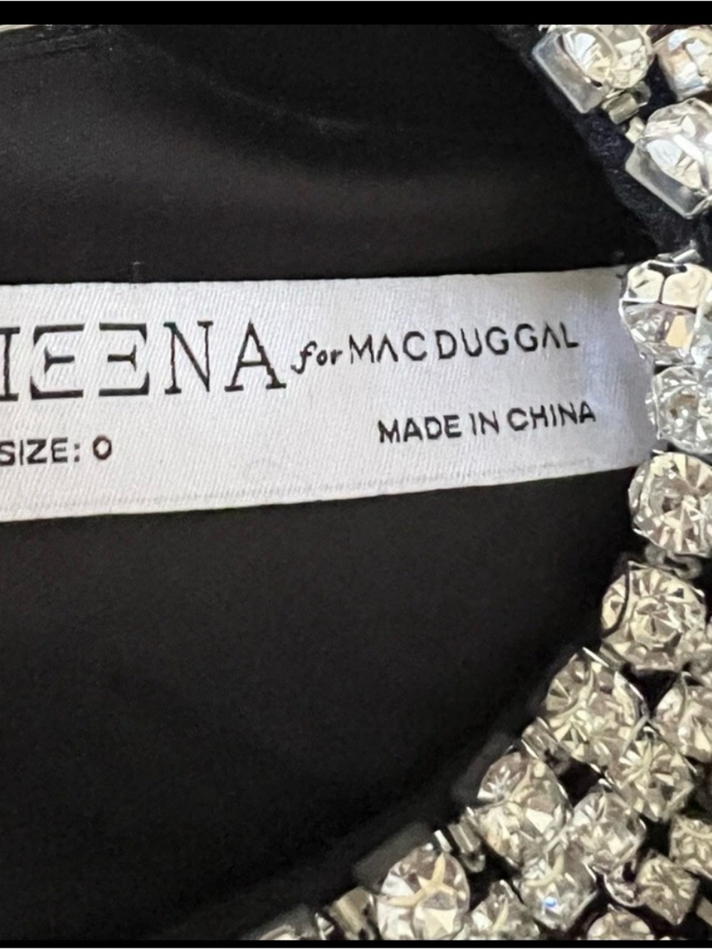 Mac Duggal | Sleeveless Rhinestone Collar Column Gown 26516 - Picture 11 of 14